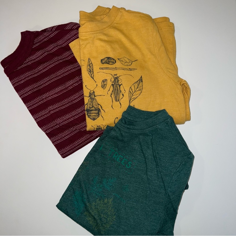 3 Pack Cat & Jack Toddler Long Sleeve Shirts - XS (4/5)